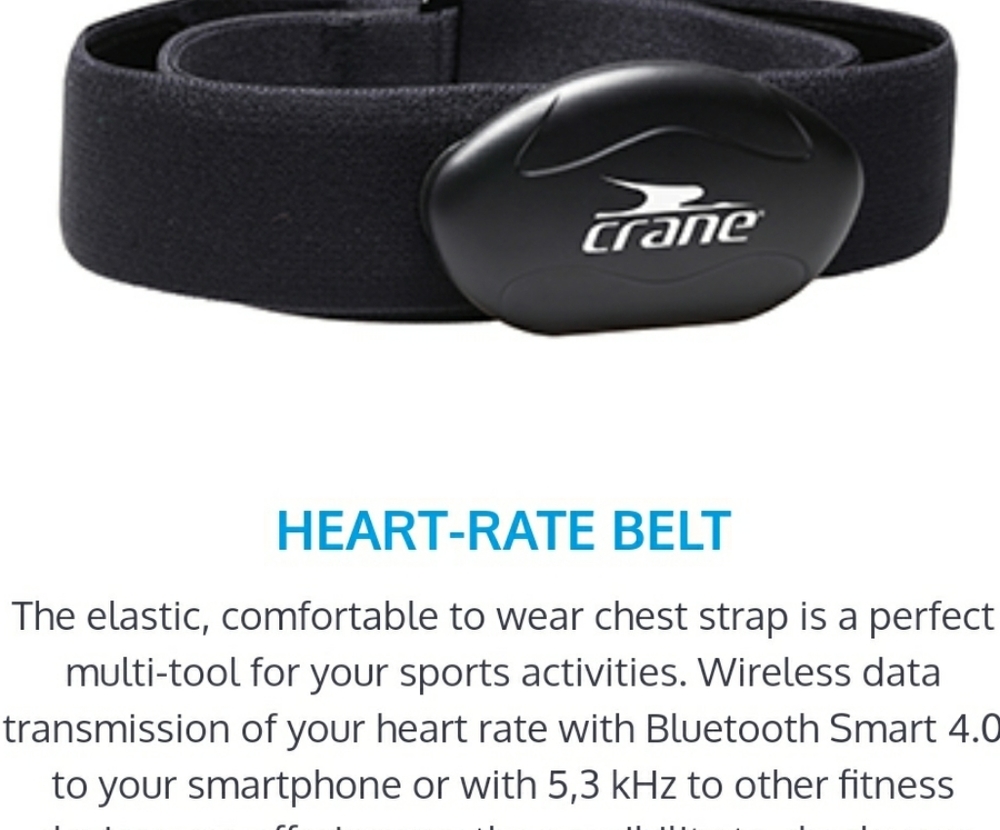 New: Crane Bluetooth heart monitor